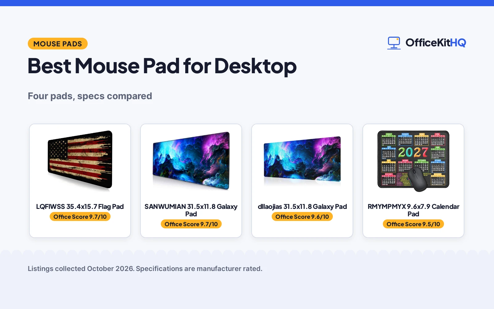 Best Mouse Pad for Desktop (2026): 4 Compared