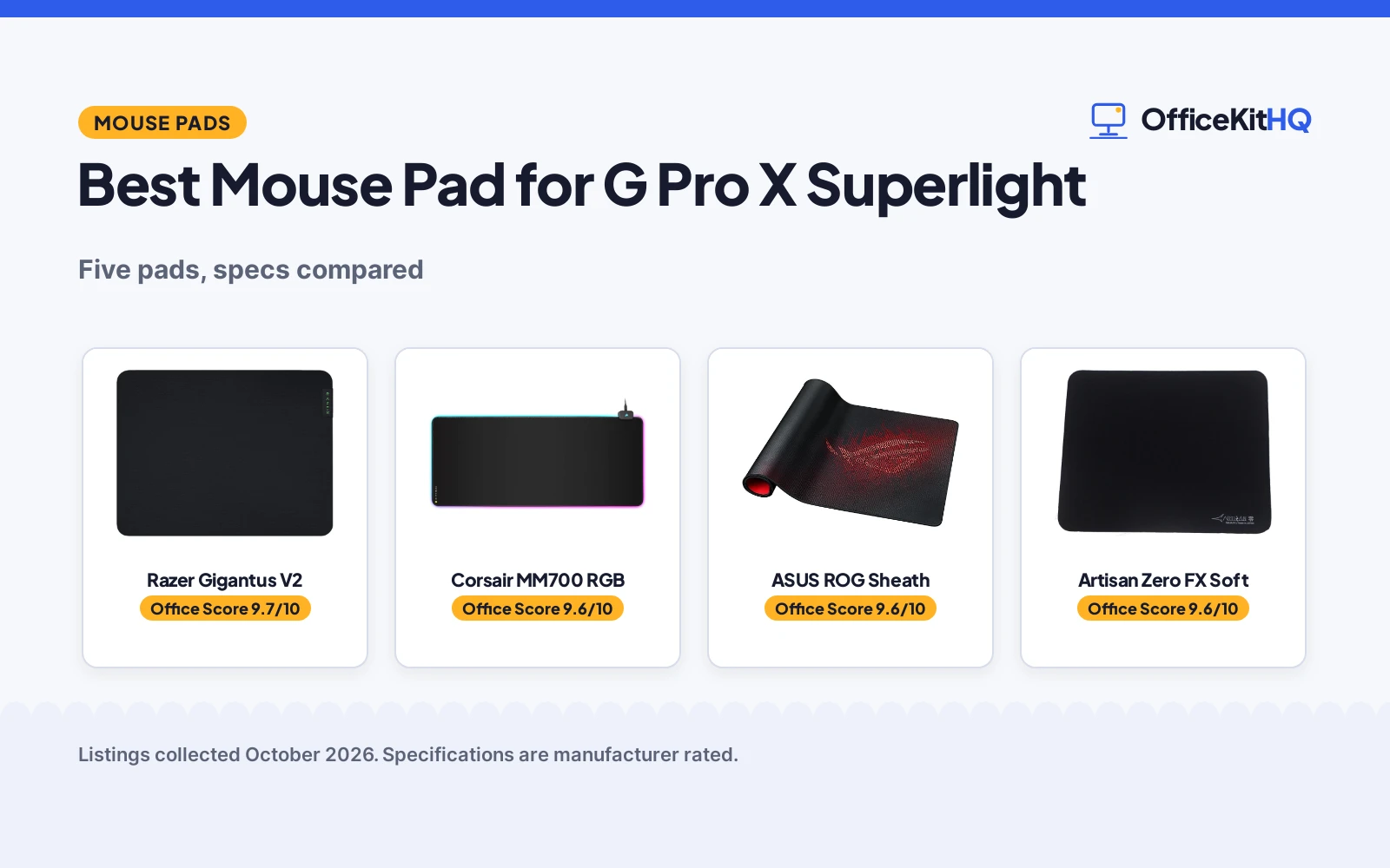 Best Mouse Pad for G Pro X Superlight (2026): 5 Picks