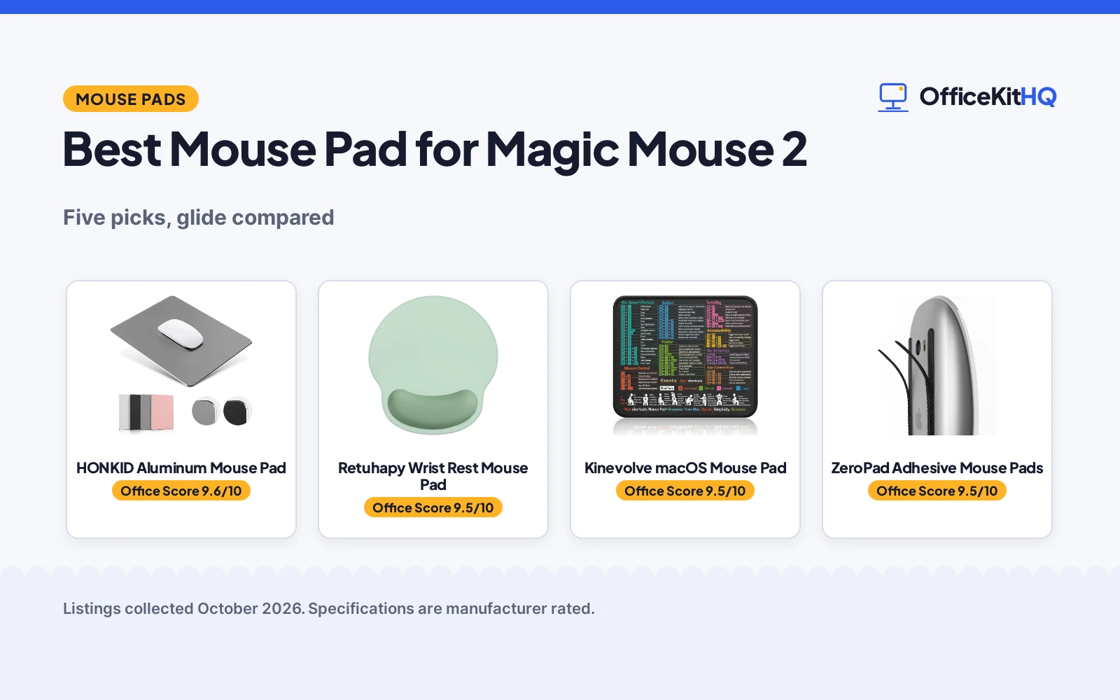 Best Mouse Pad for Magic Mouse 2 (2026): 5 Compared