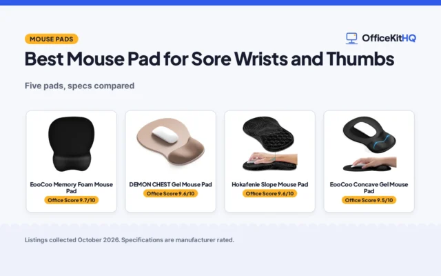 Best Mouse Pad for Sore Wrists and Thumbs (2026)