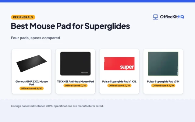 Best Mouse Pad for Superglides (2026): 4 Compared