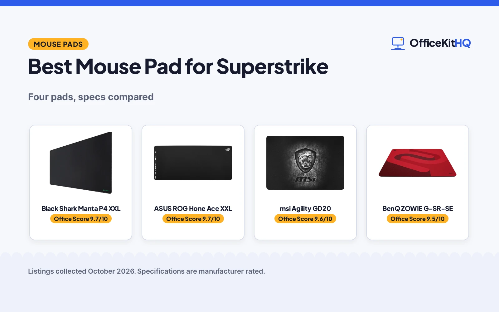 Best Mouse Pad for Superstrike (2026): 4 Compared