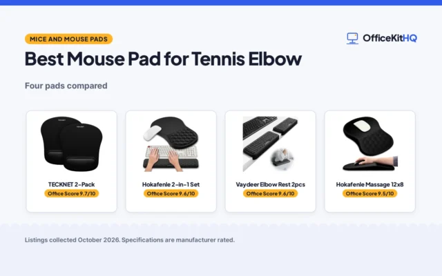 Best Mouse Pad for Tennis Elbow (2026): 4 Compared