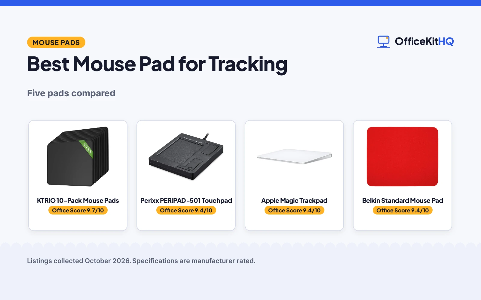 Best Mouse Pad for Tracking (2026): 5 Pads Compared