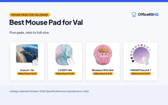 Best Mouse Pad for Val (2026): 5 Pads for Work and Play