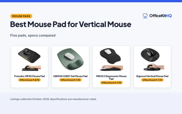 Best Mouse Pad for Vertical Mouse (2026): 5 Compared