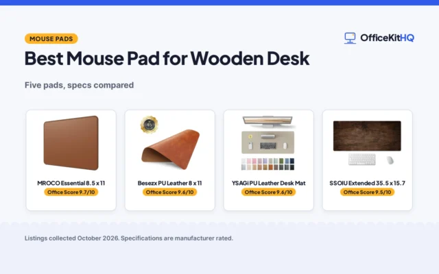 Best Mouse Pad for Wooden Desk: 5 Picks Compared