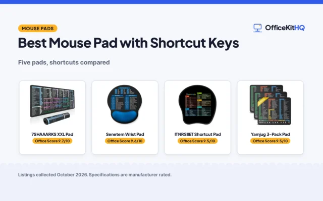Best Mouse Pad with Shortcut Keys (2026): 5 Pads Compared