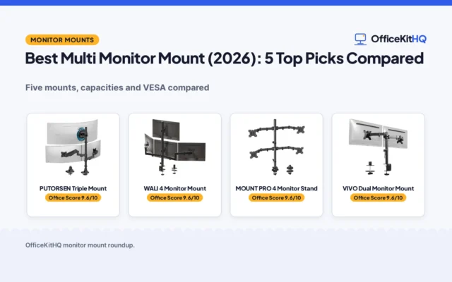 Best Multi Monitor Mount (2026): 5 Top Picks Compared