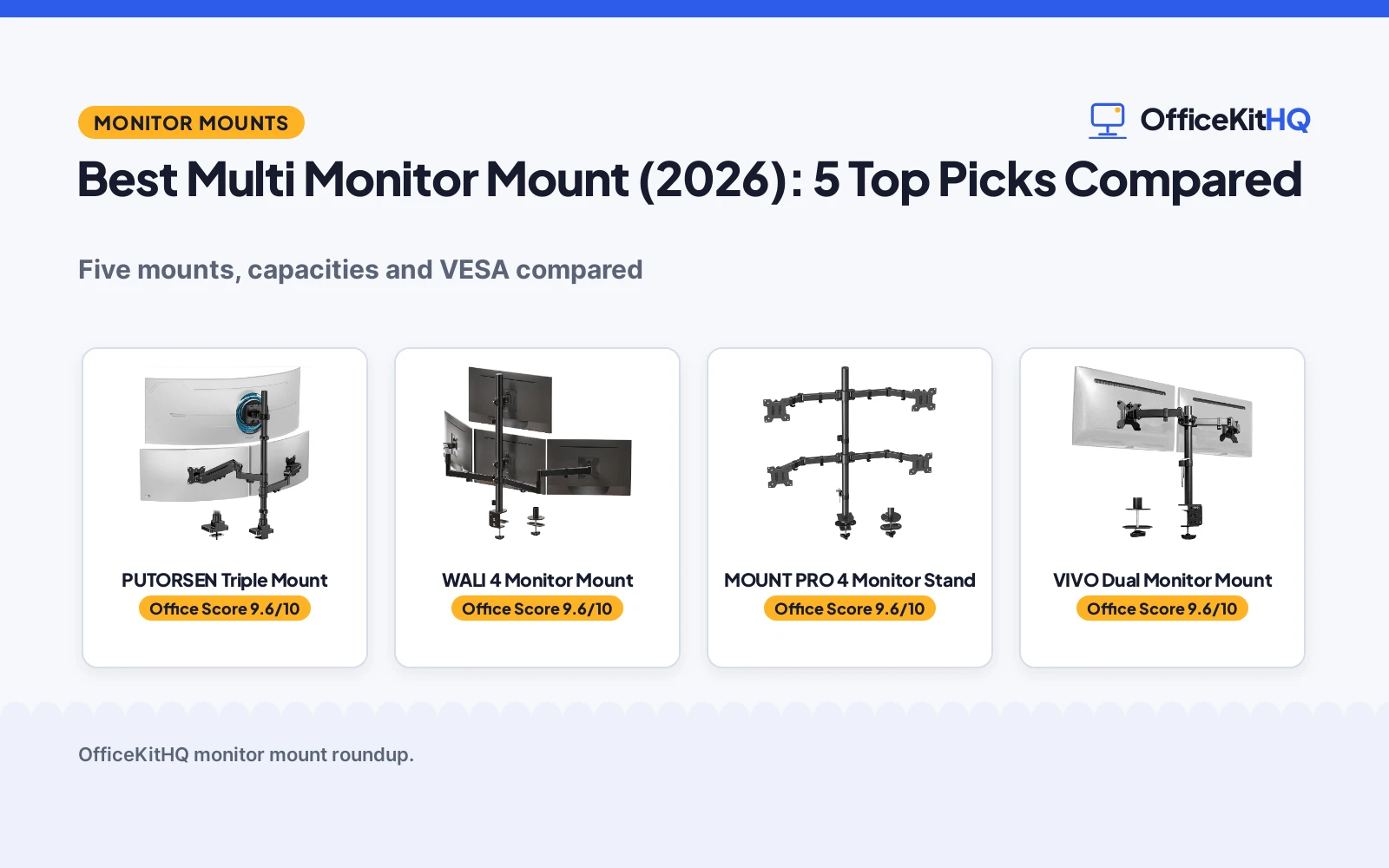 Best Multi Monitor Mount (2026): 5 Top Picks Compared