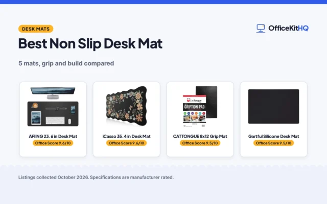 Best Non Slip Desk Mat (2026): 5 Picks Compared