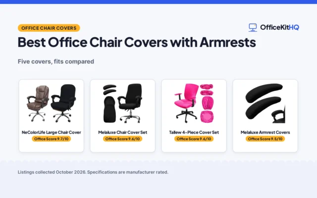 Best Office Chair Covers with Armrests (2026): 5 Compared