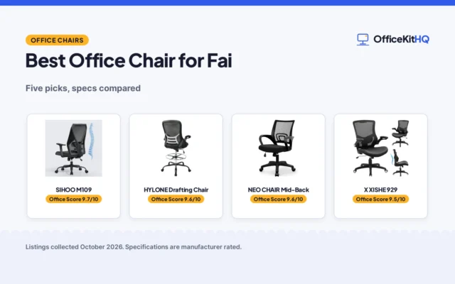Best Office Chair for Fai (2026): Five Picks Compared