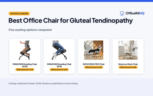 Best Office Chair for Gluteal Tendinopathy (2026): 5 Compared