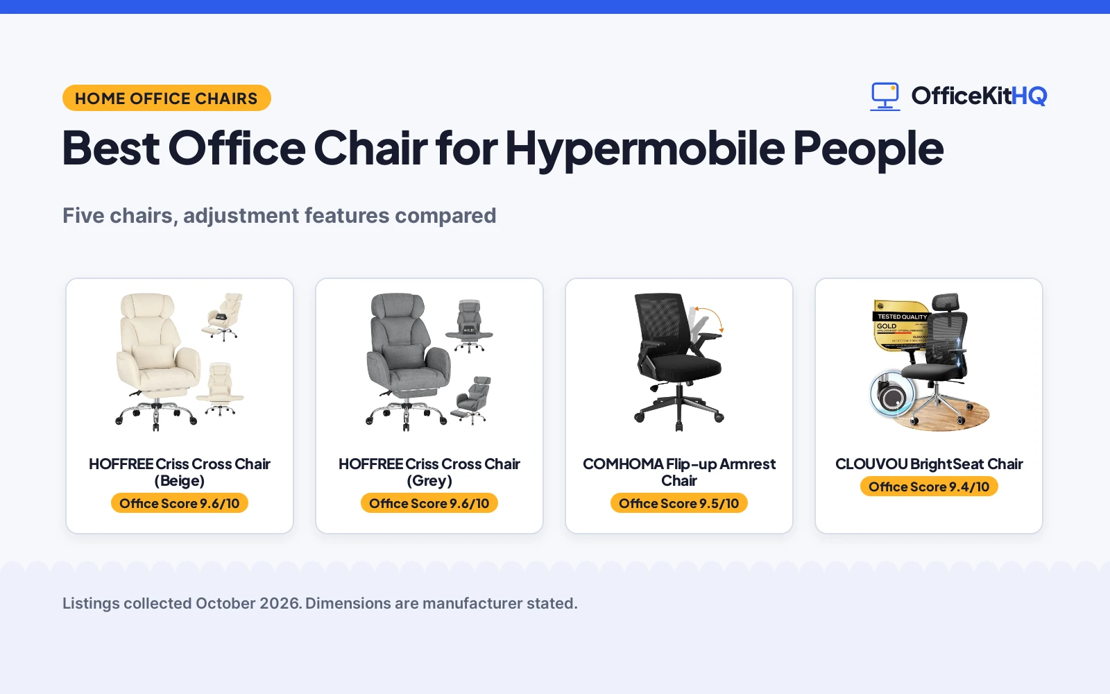 Best Office Chair for Hypermobile People (2026)