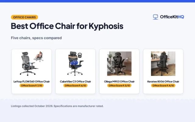 Best Office Chair for Kyphosis (2026): 5 Compared