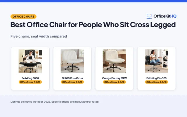Best Office Chair for People Who Sit Cross Legged (2026): 5 Compared