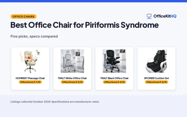 Best Office Chair for Piriformis Syndrome (2026): 5 Compared