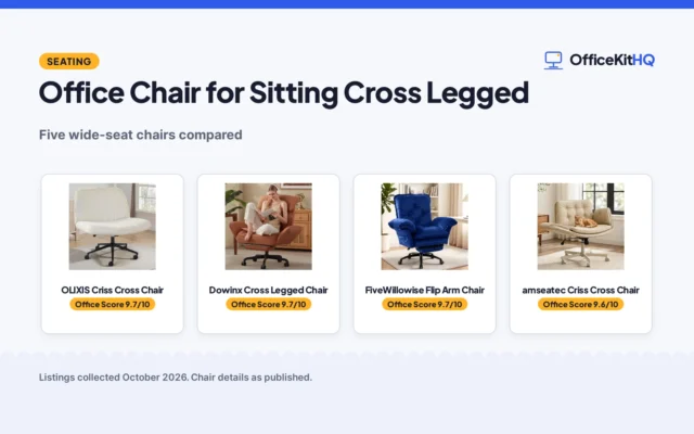 Best Office Chair for Sitting Cross Legged (2026)