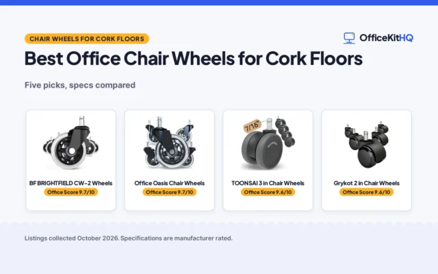 Best Office Chair Wheels for Cork Floors (2026): 5 Picks Compared