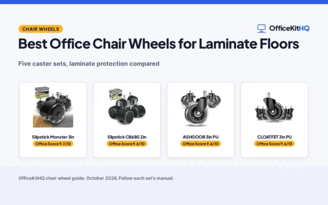 Best Office Chair Wheels for Laminate Floors (2026): 5 Sets Compared