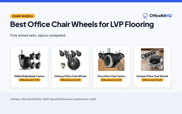Best Office Chair Wheels for LVP Flooring: 5 Compared