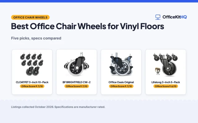 Best Office Chair Wheels for Vinyl Floors (2026)