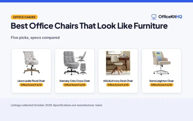 Best Office Chairs That Look Like Furniture (2026)