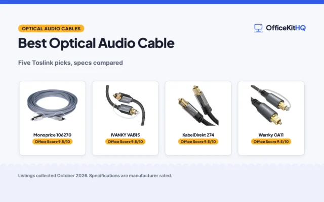 Best Optical Audio Cable (2026): 5 Toslink Picks
