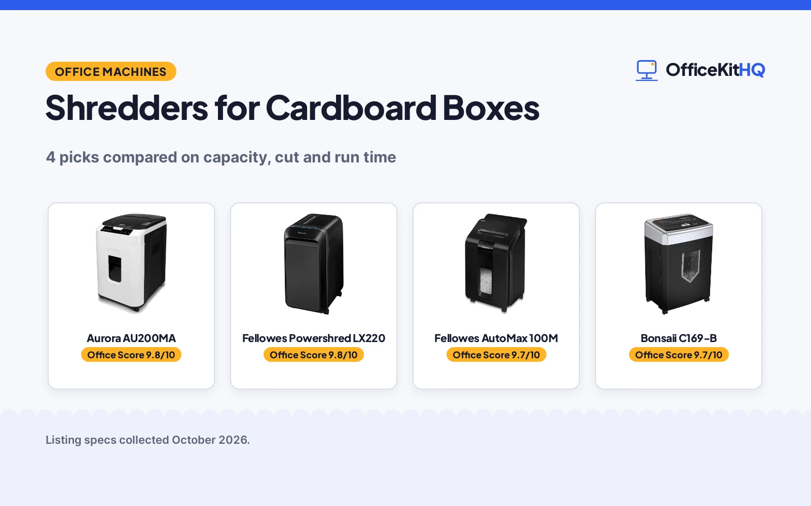 Best Paper Shredder for Cardboard Boxes (2026): 4 Picks Compared