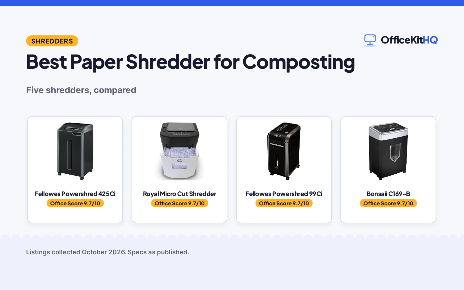 Best Paper Shredder for Composting (2026): 5 Picks Compared