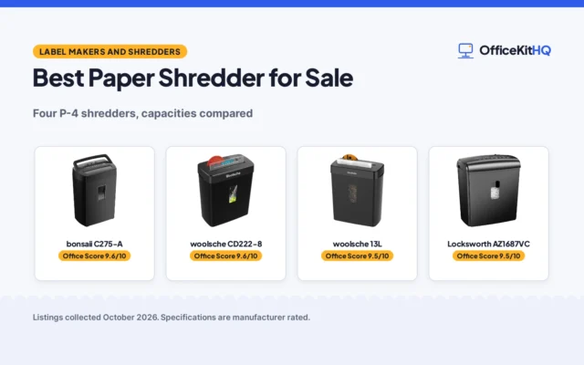 Best Paper Shredder for Sale (2026): 4 Compared
