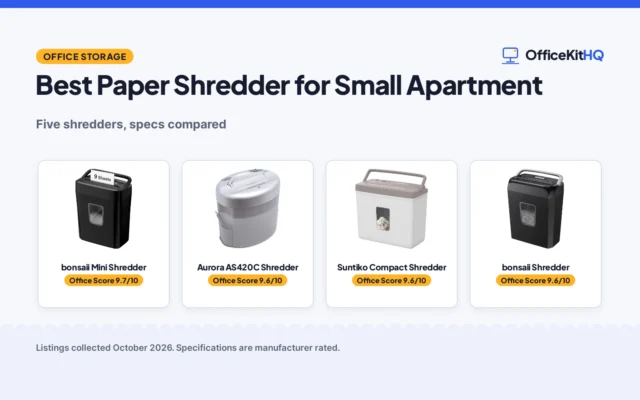 Best Paper Shredder for Small Apartment (2026): 5 Compared