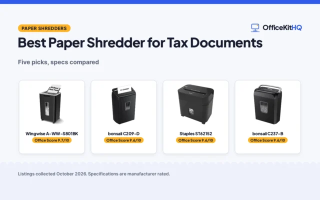Best Paper Shredder for Tax Documents (2026): 5 Compared