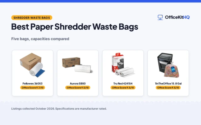 Best Paper Shredder Waste Bags (2026): 5 Compared