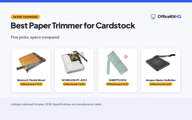 Best Paper Trimmer for Cardstock (2026): 5 Picks Compared