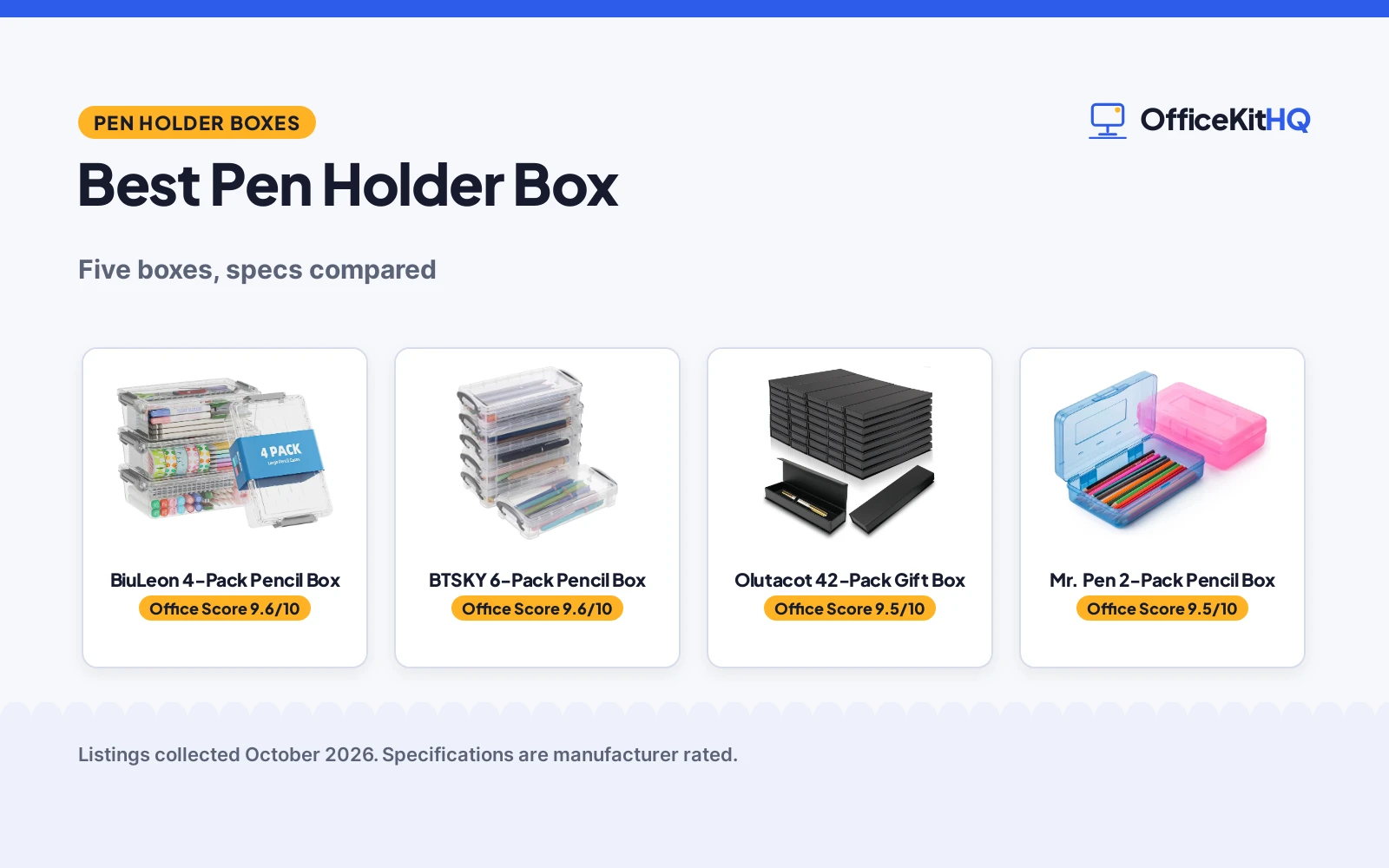 Best Pen Holder Box (2026): 5 Boxes for Desks and Gifts