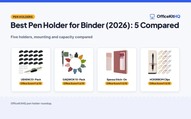 Best Pen Holder for Binder (2026): 5 Compared