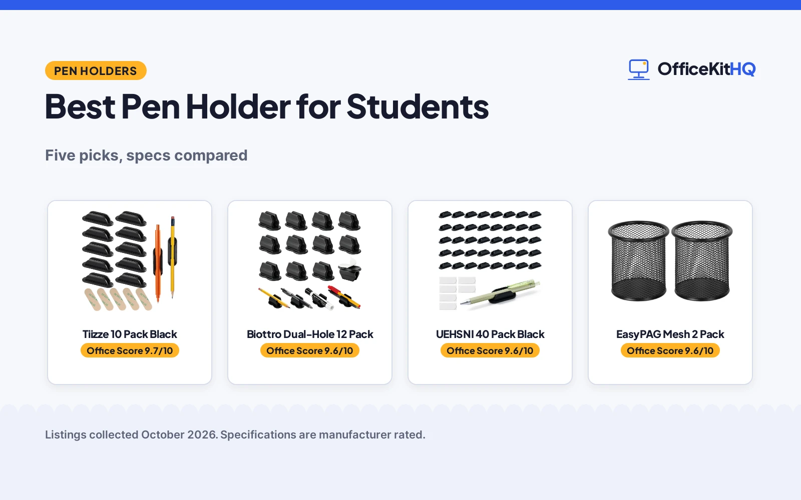 Best Pen Holder for Students (2026): 5 Picks Compared