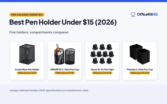 Best Pen Holder Under $15 (2026): 5 Holders Compared