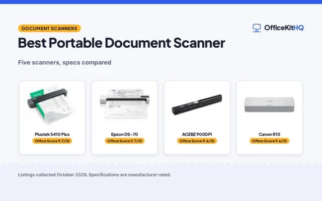 Best Portable Document Scanner (2026): 5 Compared