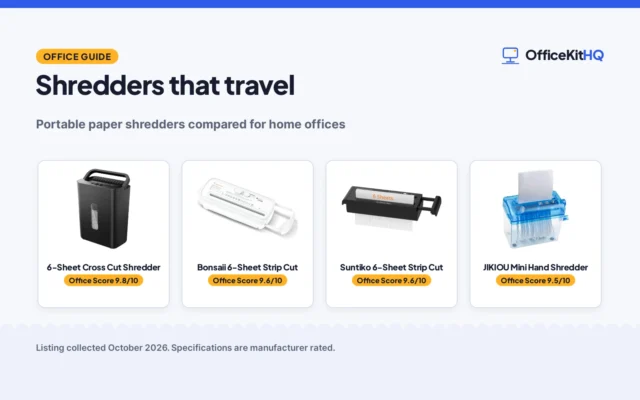 Best Portable Paper Shredder for Home Use (2026)