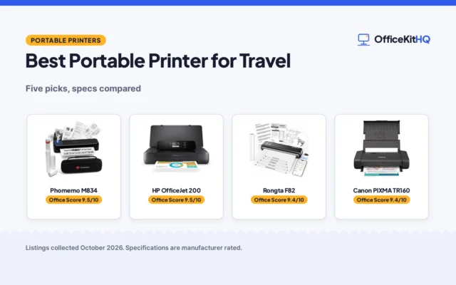 Best Portable Printer for Travel (2026): 5 Picks for the Road
