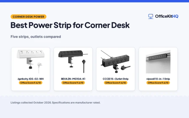 Best Power Strip for Corner Desk (2026): 5 Picks Compared