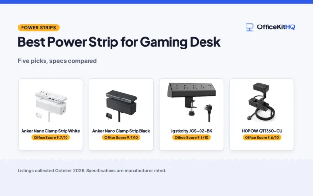 Best Power Strip for Gaming Desk (2026): 5 Picks Compared