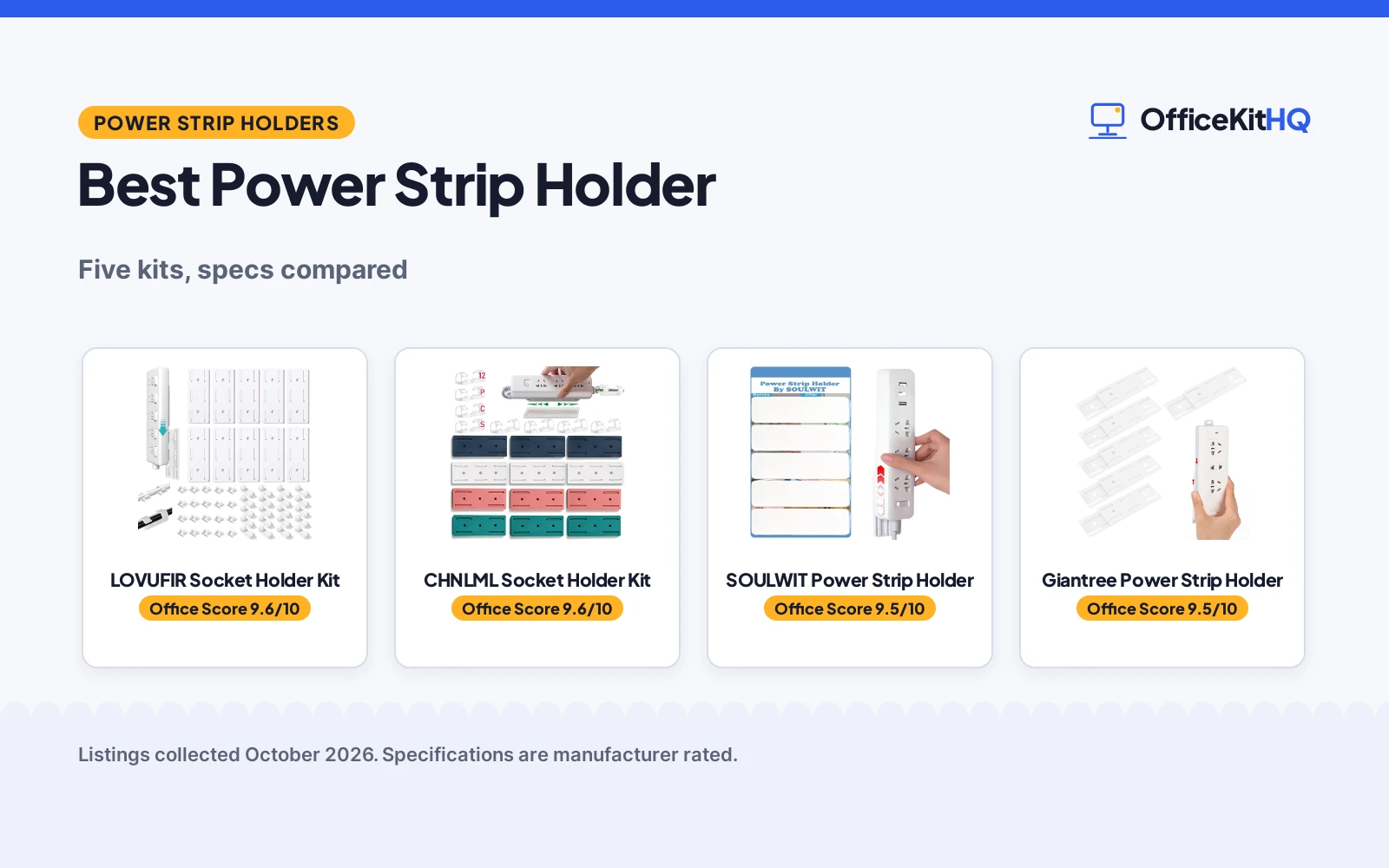 Best Power Strip Holder (2026): 5 Picks Compared