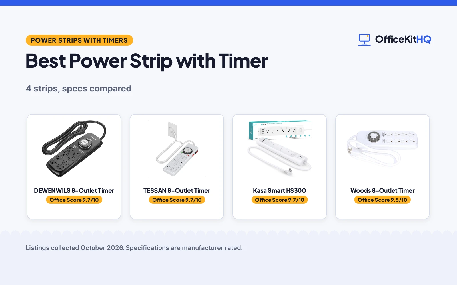 Best Power Strip with Timer (2026): 4 Compared