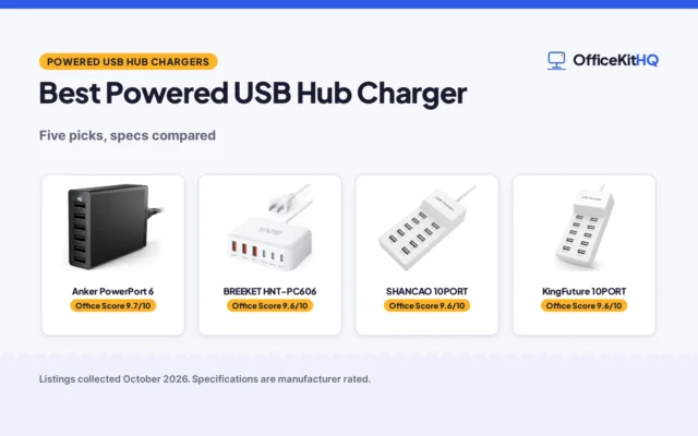 Best Powered USB Hub Charger (2026): 5 Picks Compared