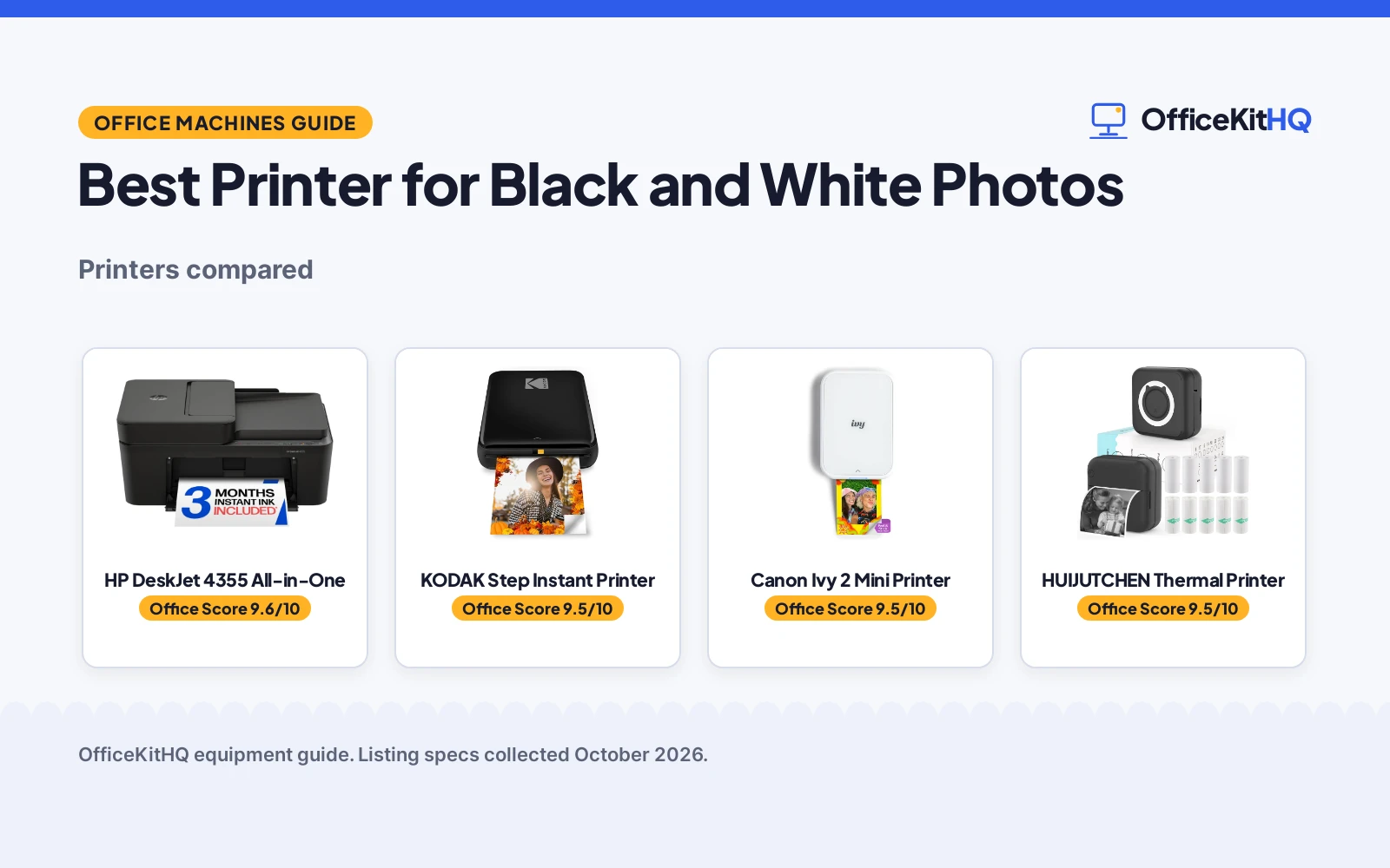 Best Printer for Black and White Photos (2026): 4 Compared