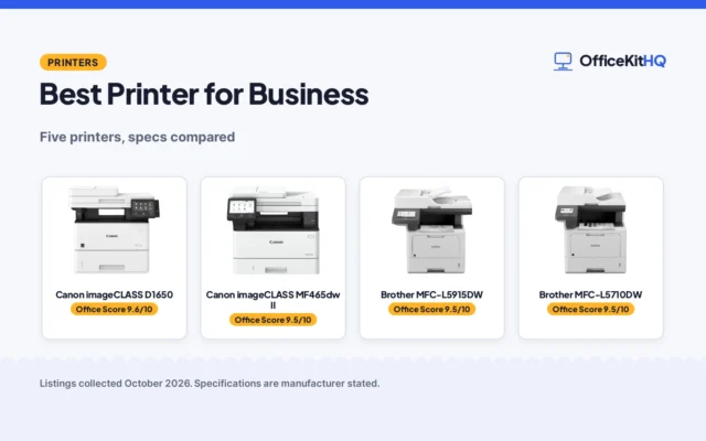 Best Printer for Business (2026): 5 Compared